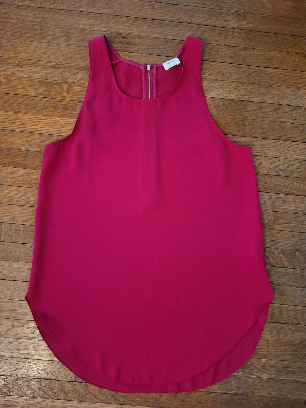 Wilfred Sevres Blouse Magenta Scoop Neck Sleeveless Tank